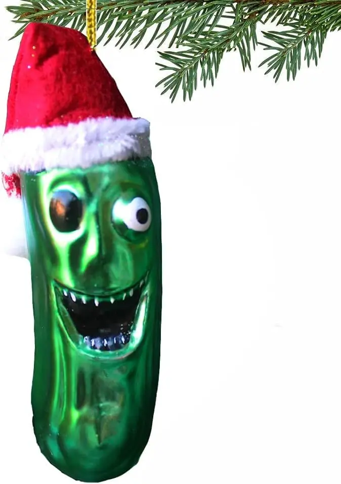 Zombie Christmas Pickle Ornament